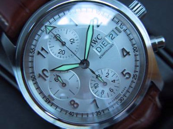 IWC SPITFIRE CHRONOGRAPH STAHL AUTOMATIC WEISS