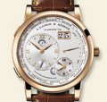 A. Lange & Soehne LANGE 1 TIMEZONE ROTGOLD BRAUNES KROKO BAND