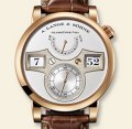 A. Lange & Soehne LANGE ZEITWERK ROTGOLD BRAUNES KROKOBAND