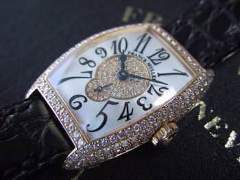 Franck Muller CINTREE CURVEX DIAMANT 1750 S6 D CD YELLOW GOLD