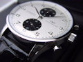 IWC PORTUGIESER CHRONO AUTOMATIC STAHL WEISS SCHWARZ
