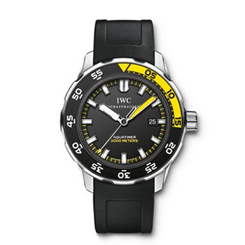 IWC AQUATIMER AUTOMATIC 2000 BLACK RUBBER STRAP