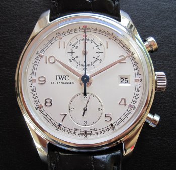 IWC PORTUGIESER CHRONOGRAPH CLASSIC STEEL WHITE DIAL