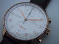 IWC PORTUGIESER CHRONO PINK GOLD WHITE DIAL 