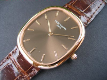 Patek Philippe GOLDEN ELLIPSE PINK GOLD BROWN DIAL