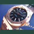 Audemars Piguet R0YAL OAK PINK GOLD BLACK DIAL