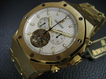 Audemars Piguet ROYAL OAK CHRONO TOURBILLON YELLOW GOLD