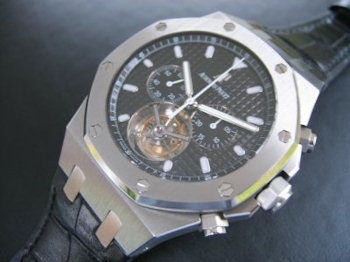 Audemars Piguet ROYAL OAK TOURBILLON STEEL CROCO