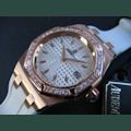 Audemars Piguet LADY ROYAL OAK PINK GOLD WHITE DIAL DIAMONDS