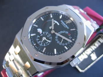 Audemars Piguet ROYAL OAK DUAL TIME STEEL BLACK DIAL STEEL