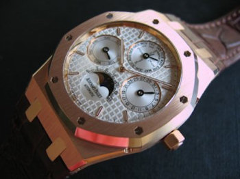 Audemars Piguet ROYAL OAK PERPETUAL CALENDAR PINK GOLD WHITE