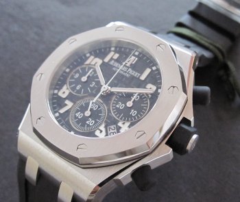 Audemars Piguet ROYAL OAK OFFSHORE LADY STEEL BLACK RUBBER