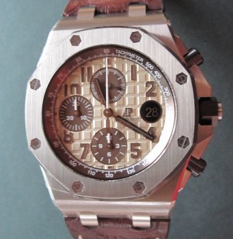 Audemars Piguet ROYAL OAK OFFSHORE STEEL CASE GOLD DIAL