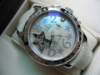Zenith BABY STAR OPEN WHITE DIAL WHITE STRAP