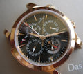 Jaeger Le Coultre MASTER GRAND REVEIL PINK GOLD BLACK DIAL 