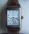 Jaeger Le Coultre REVERSO DUETTO WHITE GOLD STEEL LEATHER