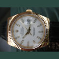 Rolex OYSTER PERPETUAL DATEJUST, GOLD, CROCO