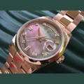 Rolex OYSTER PERPETUAL D-DATE, PINK GOLD BLACK PEARL
