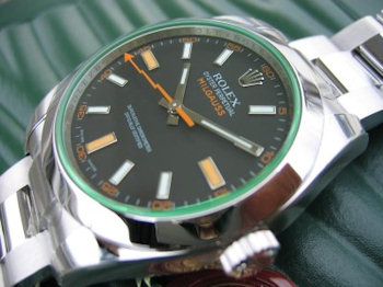 Rolex OYSTER PERPETUAL MILGAUSS GREEN SAPPHIRE