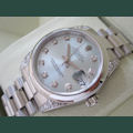 Rolex DATEJUST PLATINUM ICE BLUE DIAL DIAMODNS