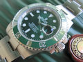 Rolex SUBMARINER STEEL STEEL GREEN DIAL GREEN BEZEL