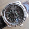 Rolex Sky-dweller rosegold on strap