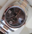Rolex DATEJUST 36 STEEL GOLD FLORAL BRAUN