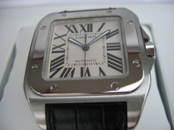 Cartier SANTOS 100 STAHL, STEEL CASE