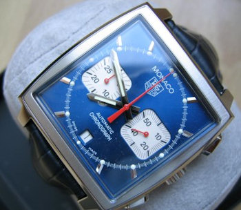 Tag Heuer MONACO STAHL BLAUES ZIFFERBLATT