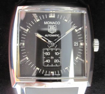 Tag Heuer MONACO AUTOMATIC STEEL ON RUBBER STRAP