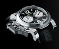 Graham OVERSIZE CHRONOFIGHTER BLACK STEEL CAUTCHUC