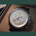 Breitling BENTLEY LE MANS 24 STD ANZEIGE WEISS LEDER