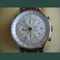 Breitling NAVITIMER WORLD STEEL CROCO WHITE DIAL