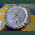 Breitling BENTLEY 6.75 CHRONOGRAPH YELLOW GOLD WHITE DIAL