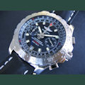 Breitling Skyracer, black dial, strap 