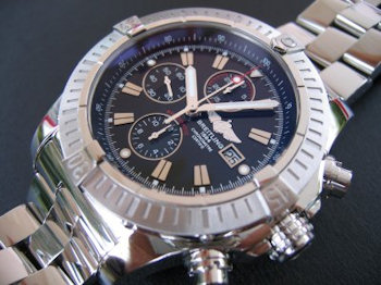 Breitling SUPER AVENGER CHRONO STEEL STEEL BLACK DIAL