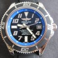 Breitling SUPEROCEAN BLACK DIAL BLUE INNER RING